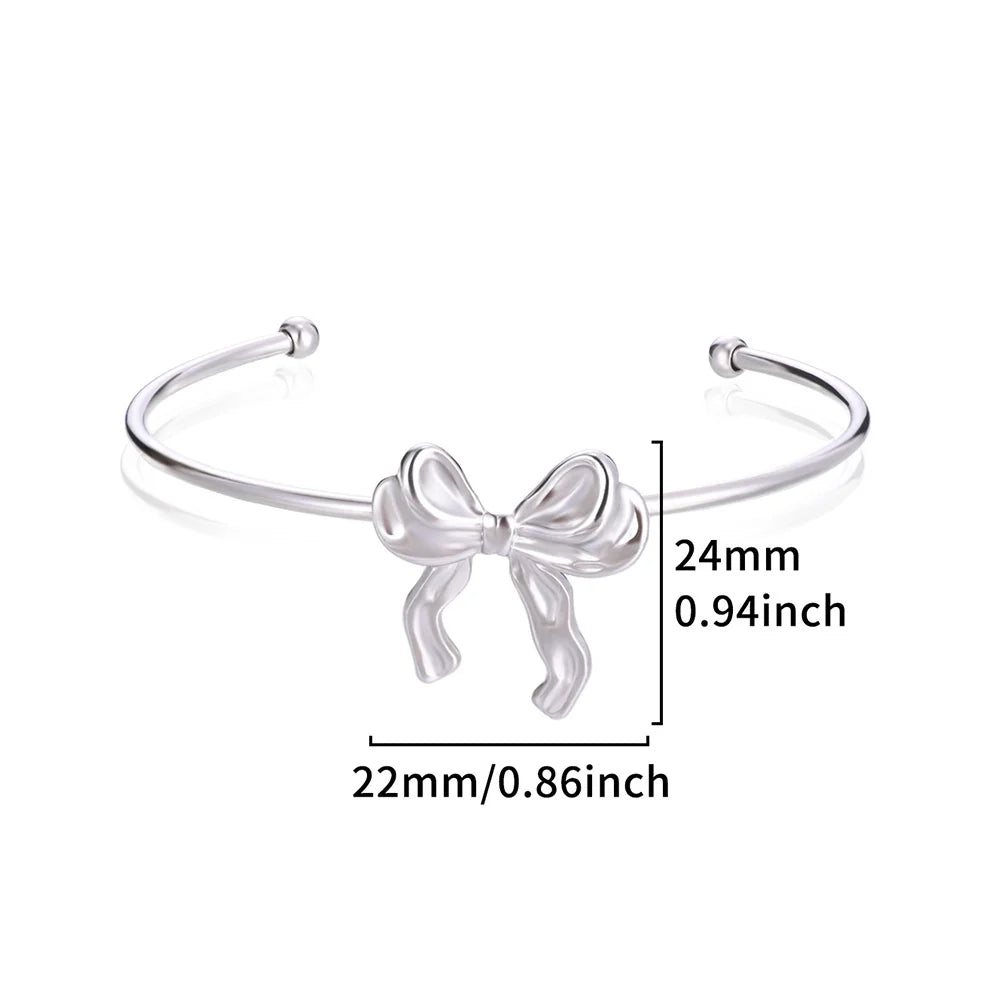 Exquisite Classic Bump Pattern Opening Bangle Bracelet for Women, Gold-Tone Stainless Steel Cuff Bracelet, Jewelry Gift